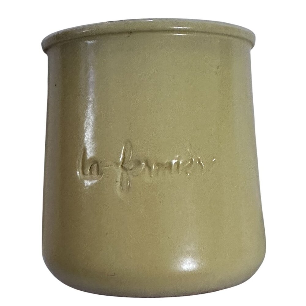 La Fermiere Terra Cotta Yellow Spring/Summer 2023 Empty Yogurt Pot Small 3"